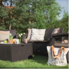 KETER. Set mobilier gradina graphite Corfu Box..